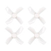 Propellers Gemfan 31mm 4-blade 0.8mm shaft hole (4 pcs, white)