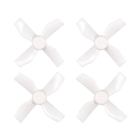 Propellers Gemfan 31mm 4-blade 0.8mm shaft hole (4 pcs, white)