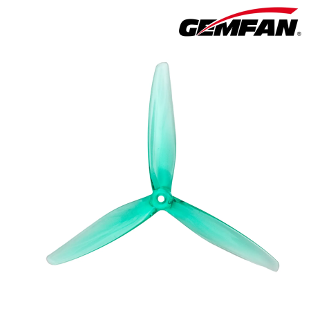 Propellers Gemfan Hurricane 7050-3 PC Durable - Clear Green - (2CCW+2CW)