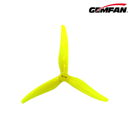 Propellers Gemfan Super Light 5125-3 PC Durable T mount 1.5mm - Yellow - (2CCW+2CW)