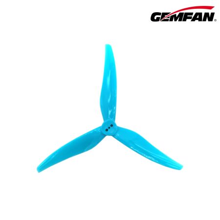 Propellers Gemfan Super Light 5125-3 PC Durable T mount 1.5mm - Blue - (2CCW+2CW)