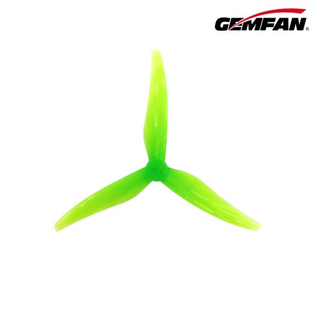 Propellers Gemfan Super Light 5125-3 PC Durable T mount 1.5mm - Green - (2CCW+2CW)