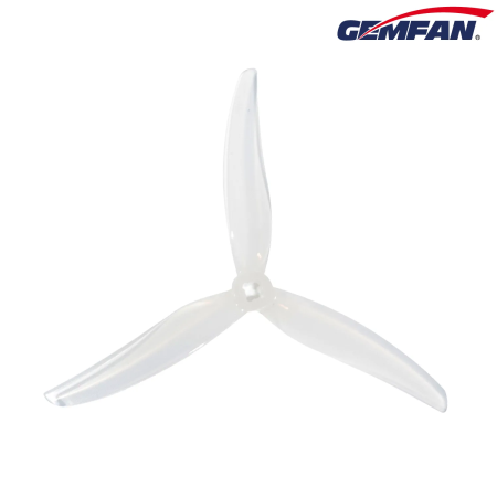 Propellers Gemfan Super Light 5130-3 PC Durable 1.5mm&M5 (Adapter) - Milk White - (2CCW+2CW)