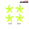 Propellers Gemfan Ducted 2925-5 PC 2mm - Lemon Yellow - (2CCW+2CW)