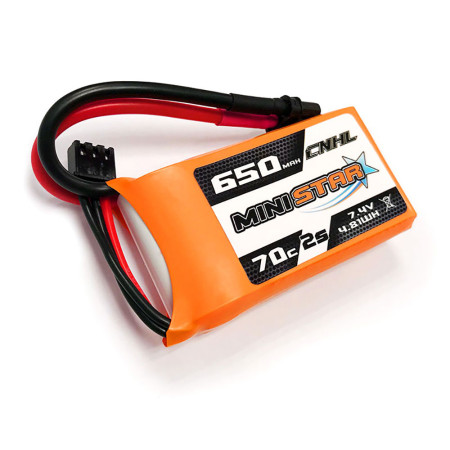 Battery CNHL MiniStar Lipo 2S 7.4V 650mAh 70C XT30U