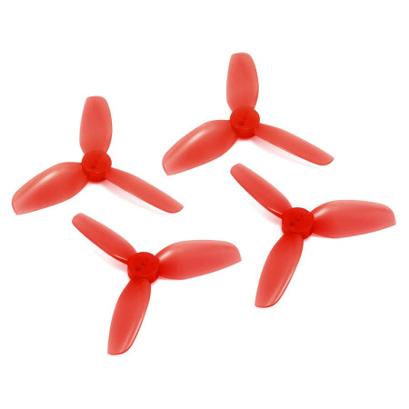 Propeller HQProp Durable T2X2.5X3 3-blade 2inch Light Red (2CCW+2CW)