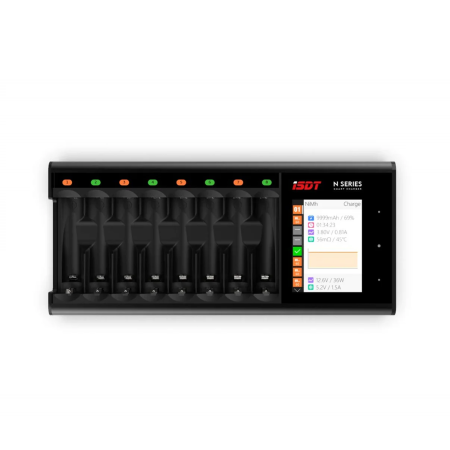 Charger ISDT N8 Multi-slot Fast for AA/AAA Rechargeable Batteries