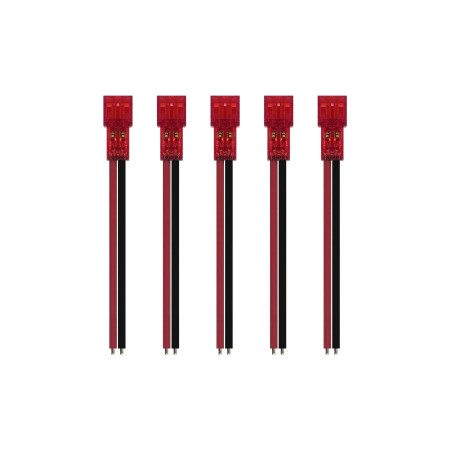 Connector NewBeeDrone Nectar PH2.0 Gold Plated Solid Pin Battery Lead x5