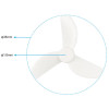 Propellers Gemfan 35mm 3-Blade 1.0mm shaft (4pcs) White