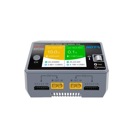 Charger HOTA D6 Pro 325W 15A 1-6S Dual AC/DC