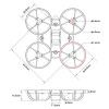 Frame BETAFPV Meteor65 Air Brushless Whoop Black