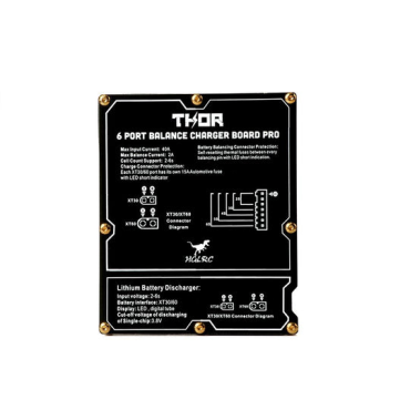 Charging extension board HGLRC Thor 6-port Lipo Battery Balance Pro