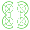 Propeller Guard   for DJI NEO Fluorescent Green