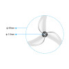 Propeller BetaFPV Gemfan 1611 3-Blade Clear Grey