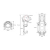 Bracket BETAFPV Pavo20 Pro for O4 Air Unit Black
