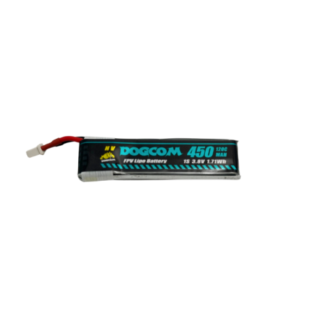 Battery DOGCOM 450mah 1S 3.8V 120C BT2.0 with wires