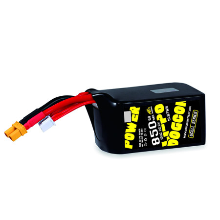 Battery DOGCOM 850mAh 6S 22.2V 150C LiPo XT60 UCELL Series
