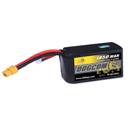 Battery DOGCOM 1850mAh 6S 22.2V 150C LiPo XT60