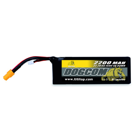 Battery DOGCOM 2200mAh 6S 22.2V 150C LiPo XT60