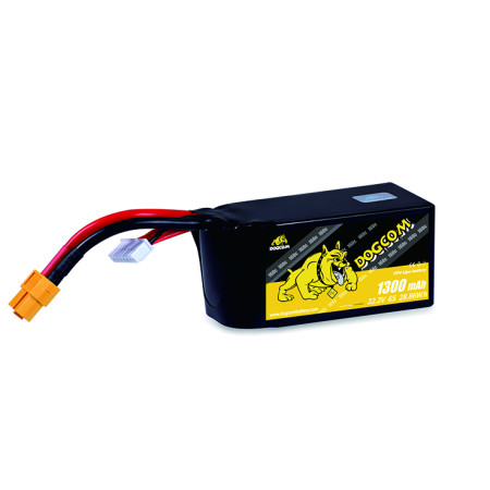 Battery DOGCOM 1300mAh 6S 22.2V 160C LiPo XT60
