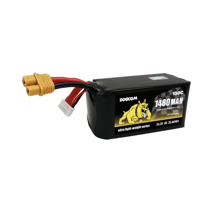 Battery DOGCOM 1480mAh 6S 150C 22.2V LiPo Ultra Series
