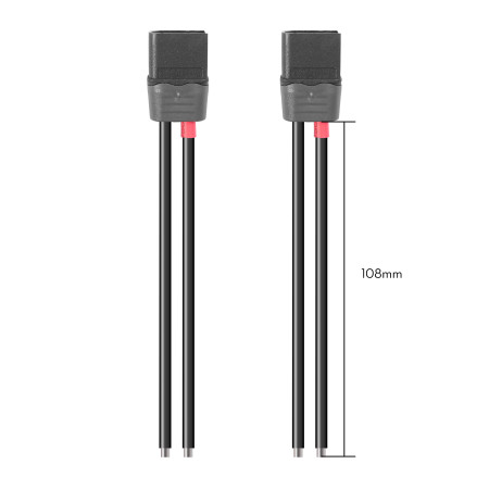 Connector FLYWOO Black XT60H 14AWG Male Pigtail (2 pcs)