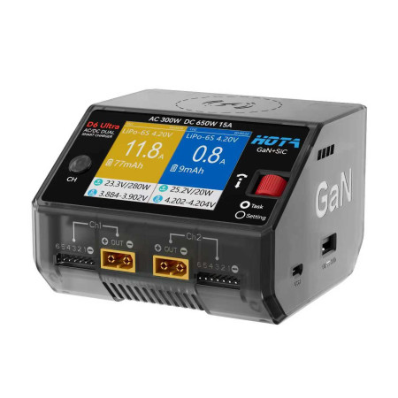 Charger HOTA D6 Ultra 325W 15A 1-6S Dual AC/DC