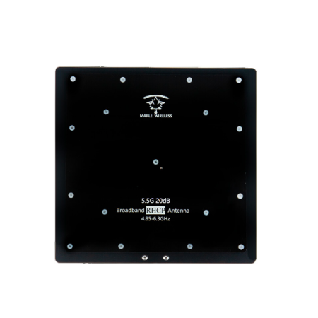 Antenna Maple Wireless 4.85-6.3G 20dB Broadband RHCP SMA Male