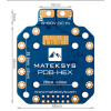 Power Distribution Board MATEKSYS PDB-HEX