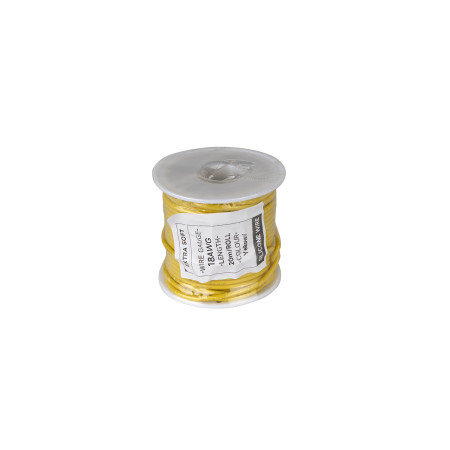 Cable HobbyDrone AWG18 20m/Roll Silicone Airplane Wires Leads Yellow