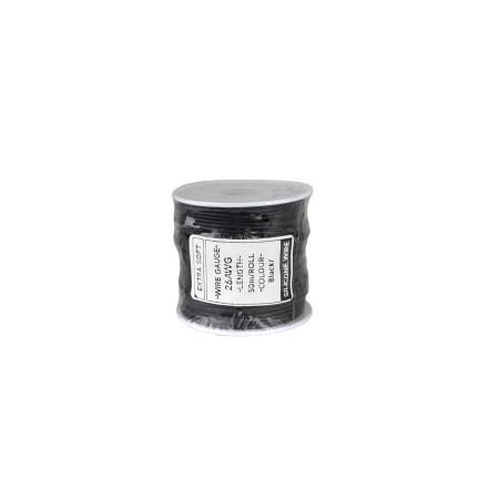 Cable HobbyDrone AWG26 50m/Roll Silicone Airplane Wires Leads Black