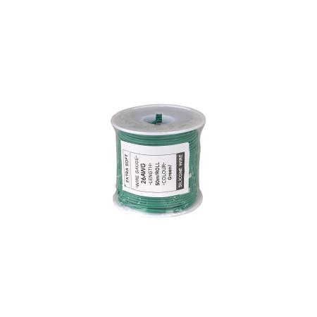 Cable HobbyDrone AWG26 50m/Roll Silicone Airplane Wires Leads Green