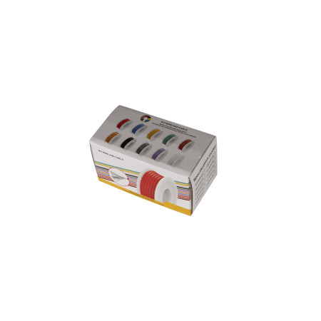 Cable Set HobbyDrone AWG14 3m/Roll Silicone Airplane Wires Leads Black/Green/Red/White/Yellow