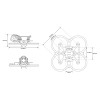 Frame BETAFPV Pavo20 Pro II Brushless Whoop Frame O4 Pro Black