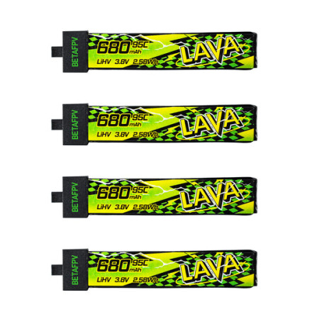 Battery BETAFPV LAVA II LiHv 1S 680mAh 95C (4PCS)
