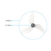 Propellers Gemfan 1614-3 PC Clear Gray 1.0mm (2CCW+2CW)