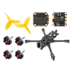 FPV DIY Kit Pilotix Rocky 5 Yellow Prop