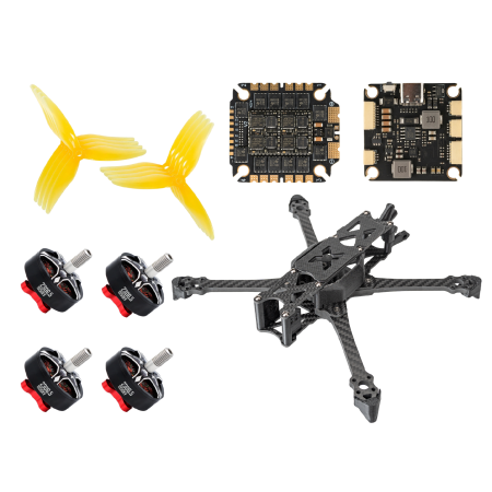 FPV DIY Kit Pilotix Rocky 5 Yellow Prop