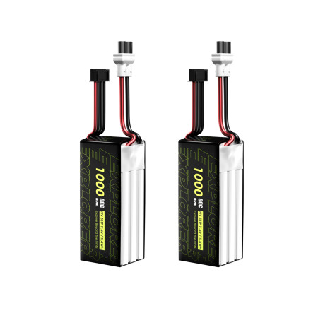 Battery FLYWOO Explorer 1000mAh 3S1P 80C LiHv XT30 Plug (2 pcs)