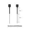 Antenna FLYWOO LDS 5.8GHz UFL LHCP 115mm (40mm+60mm)