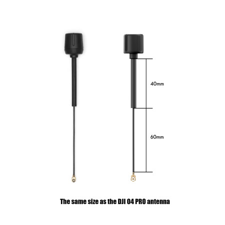 Antenna FLYWOO LDS 5.8GHz UFL LHCP 115mm (40mm+60mm)
