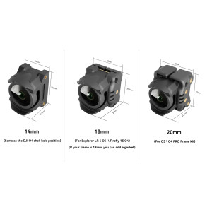 Camera Mount Set FLYWOO for O4 Wide