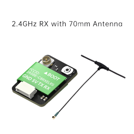 Receiver iFlight ELRS 2.4G RX Nano + 70mm Mini Antenna