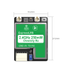Receiver iFlight True Diversity ELRS 2.4G RX + 2 x 40mm Mini Antenna
