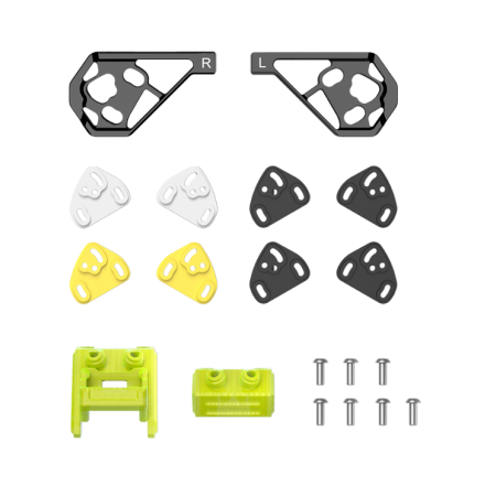Frame upgrade kit FlyFishRC DJI O4 Pro for Volador II 5-6inch V2 Crystal Yellow